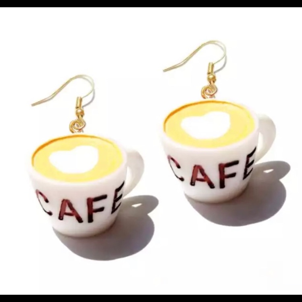 Coffee Cup shape earrings